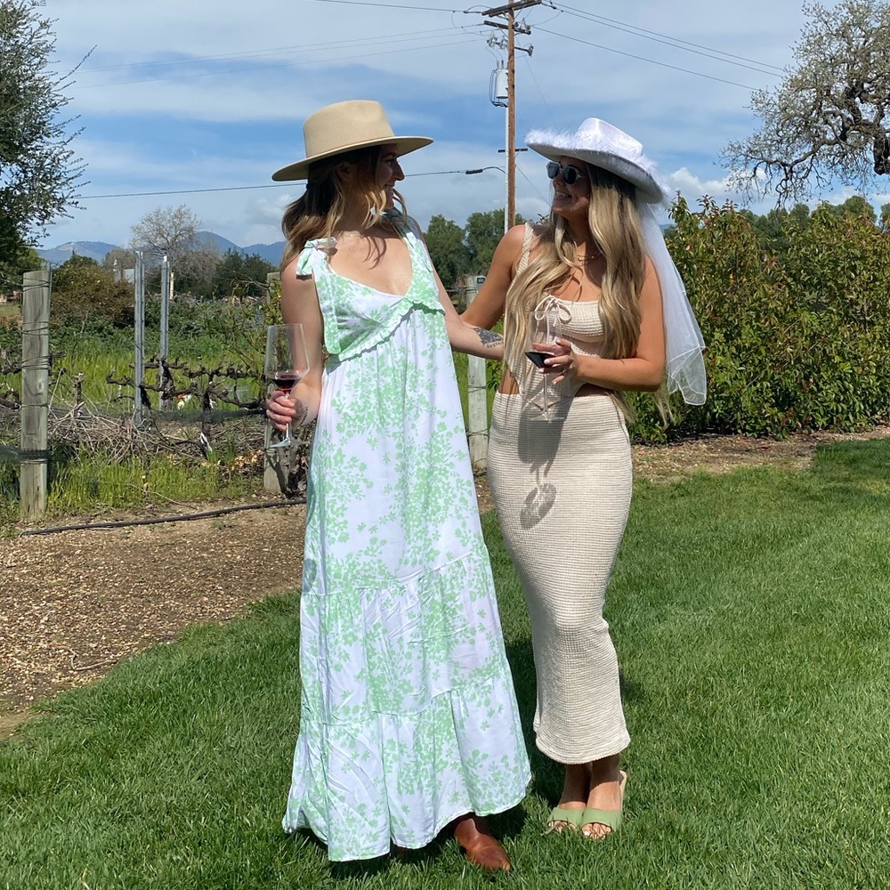 Green summer dress